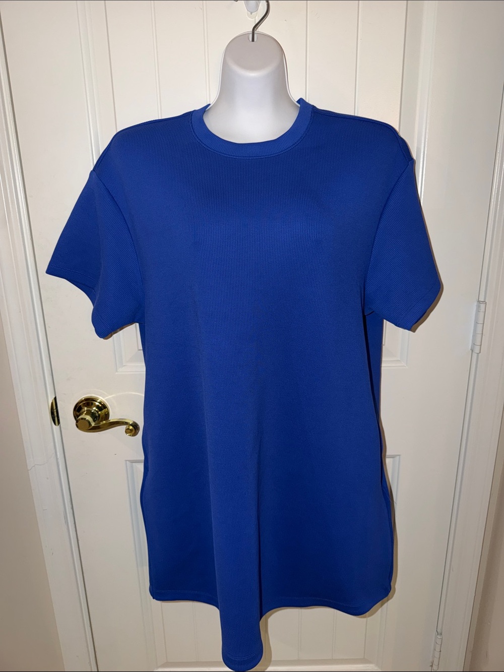 NWOT Member's Mark Women's Rib Tee Dress in Royal Blue
